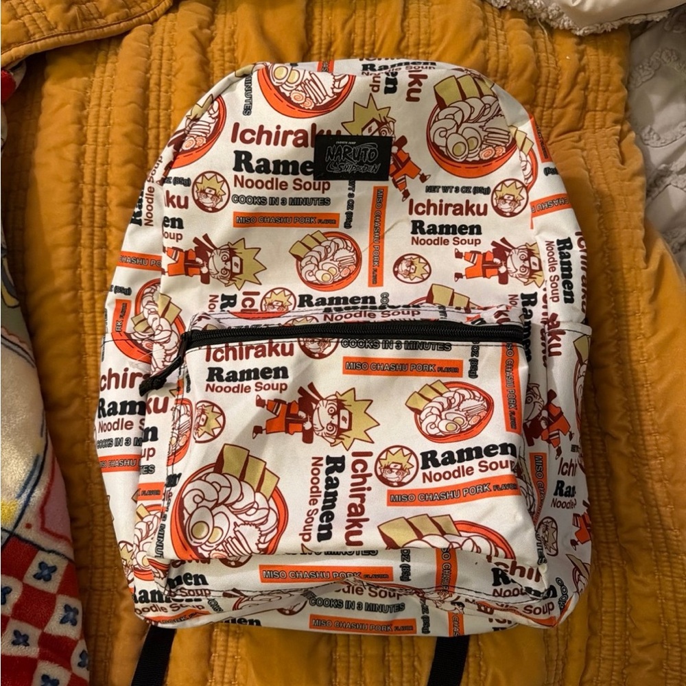 Naruto Ichiraku Ramen Print Backpack